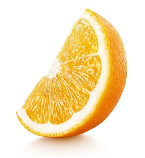 Wedge Of Orange Citrus Fruit Isolated On White Stock Photo Image Of