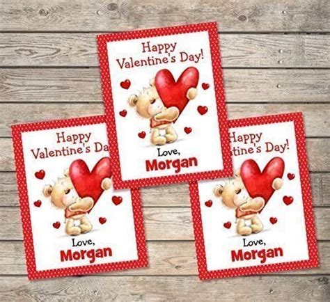 Browse our great selection of valentine's day cards and surprise your loved ones. Amazon.com: Kids Valentine Cards, Personalized Valentine ...