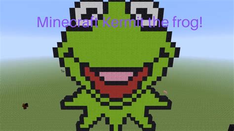 Minecraft Pixel Art Tutorial Kermit The Frog Youtube