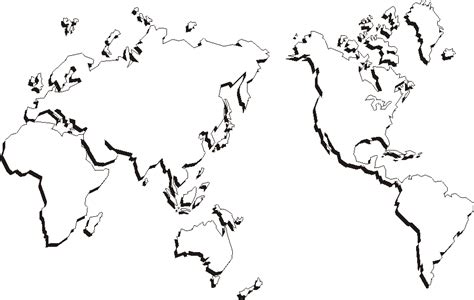 Free Printable World Maps Outline World Map