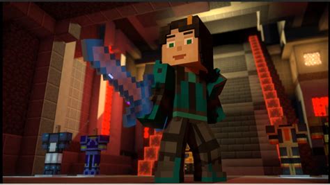 Minecraft Story Mode Jesse Girl Is Armor Blue By Edibetaawo On Deviantart