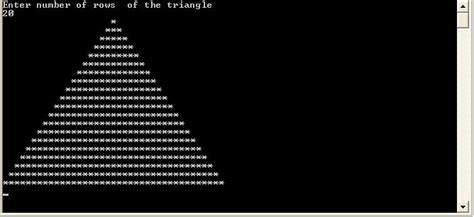 C Program To Print An Equilateral Triangle