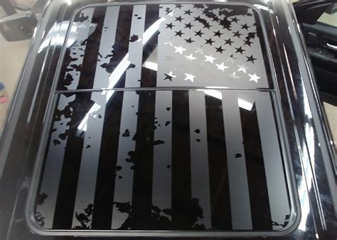 American Flag Sunroof Decal 39 X 47 — Luxe Auto Concepts