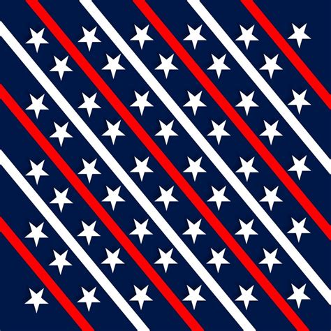 Patriotic Red White Blue Stars Diagonal Strips Clean Public Domain