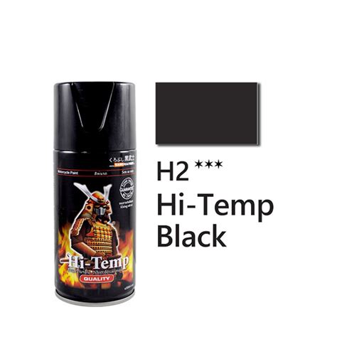 H2 Hi Temp Black Samurai Spray Paint 600°c Heat Resistant