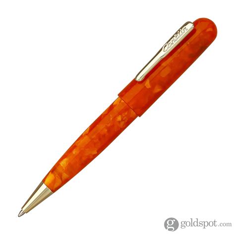 Conklin All American Ballpoint Pen In Sunburst Orange Goldspot Pens