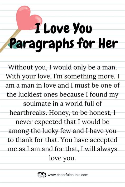 Paragraph For Her I Love You Love Paragraphs For Him Love