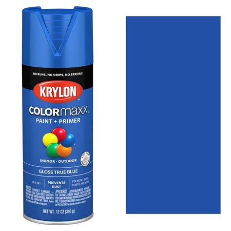 Krylon Colormaxx Spray Paint Gloss True Blue