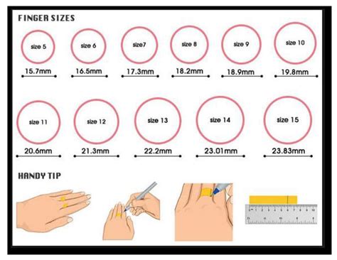 Rings Size Guide Find Your Ring Size Bangle Size Guide Etsy Uk