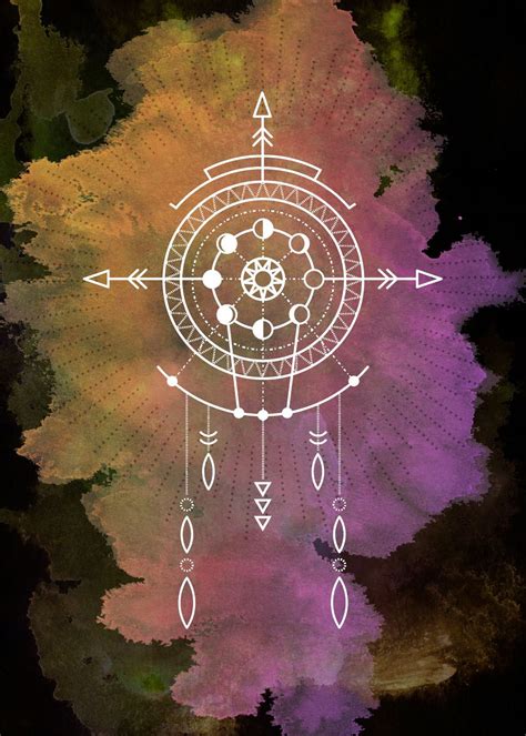 Tribal Symbol 5 Inverted Poster By Mcashe Art Displate