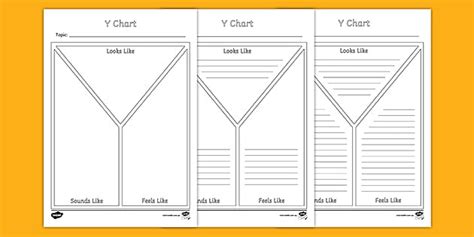 Editable Blank Chart Y Format Differentiated Worksheets