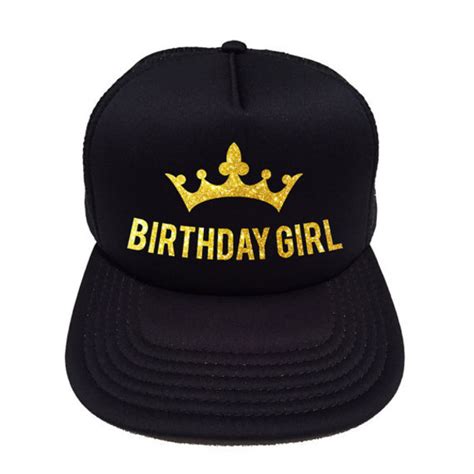 Birthday Girl Hat Trucker Cap In Glitter Other Colors To Choose From