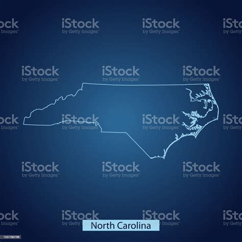 North Carolina Map Stock Illustration Download Image Now Istock