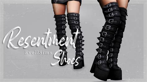 Sims 4 Goth Boots