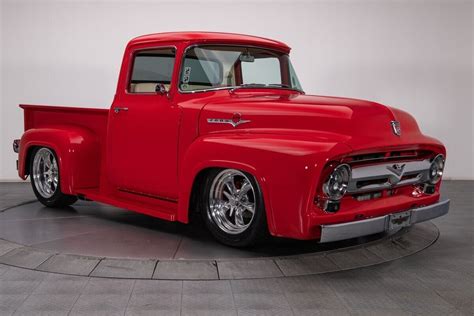 1956 Ford F100 Pickup Truck Torch Red Pickup Truck 429 V8 3 Speed