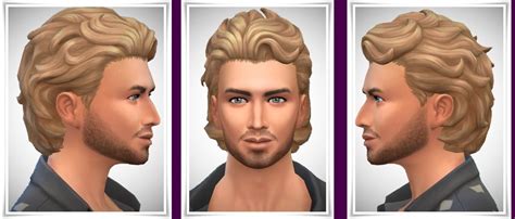 Birksches Sims Blog Swept Back With Neck Hair Sims 4 Hairs Sims