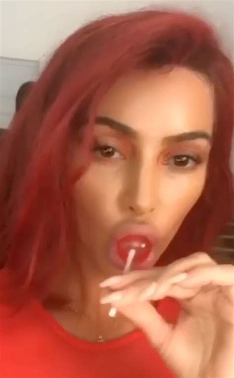 cherry red from kim kardashian s hair evolution e news