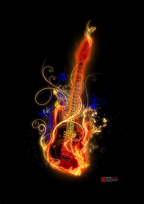 Fuego Guitarra By Pczo On Deviantart