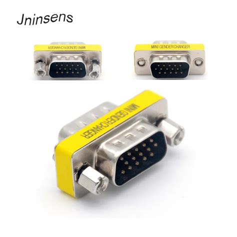 New Db15 15 Pin Vga Male To Male For Joint Serial Port Vga Connector