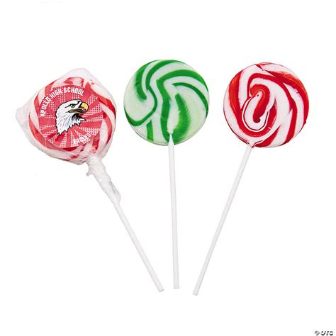 Team Spirit Custom Photo Swirl Lollipops Oriental Trading