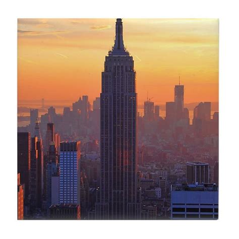 Orange Sunset Empire State Building Nyc Skyline By Nycismymuse