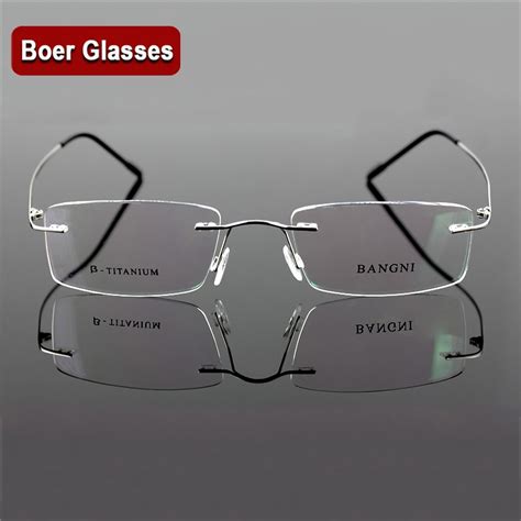 Beta Titanium Rimless Glasses Hinge Non Screw Flexible Eyeglasses