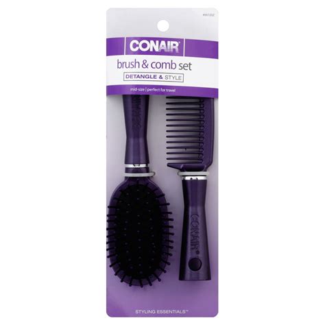 Conair Styling Essentials Brush And Comb Set Mid Size 1 Set