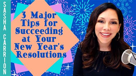 3 Major Tips For Succeeding At Your New Years Resolutions Youtube