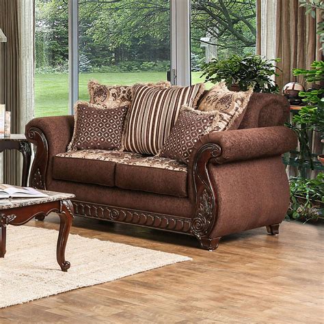 Buy Furniture Of America Sm6109 2pc Tabitha Sofa And Loveseat Set 2 Pcs