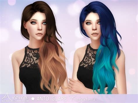 Anto Glare Hair Retexture At Aveira Sims 4 Sims 4 Updates