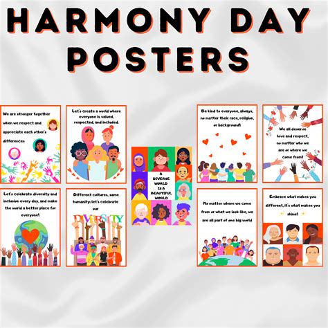 Harmony Day Posters Harmony Week Posters Harmony Day Art Display