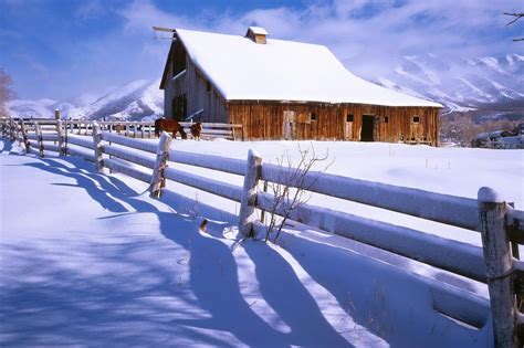 48 Country Snow Scenes Wallpaper On Wallpapersafari