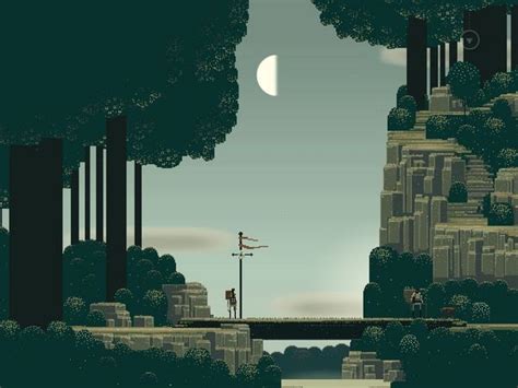 Sword And Sworcery Pixel Art Art Game Design