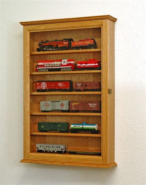 Ho Scale Train Display Case Wall Cabinet Model Trains Ho Scale