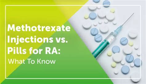 Methotrexate Injections Vs Pills For Ra What To Know Myrateam