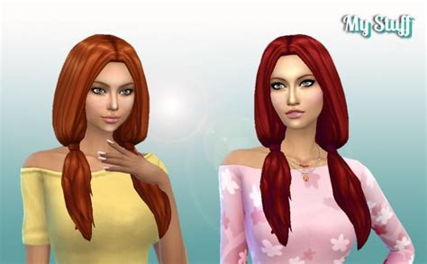 Mystufforigin Gorgeous Hairstyle Ombre Sims 4 Hairs C99