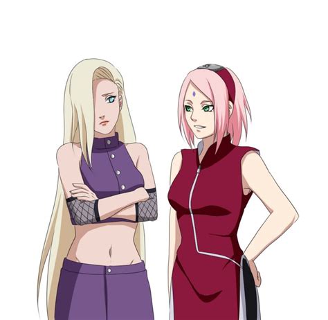 Sakura And Ino By Whiterabbit On Deviantart Naruto Girls Sakura