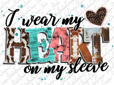 I Wear My Heart On My Sleeve Valentines Day Printable Etsy