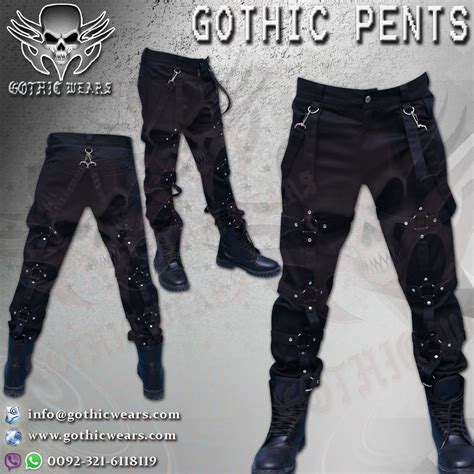 GOTHIC PANTS Artical No: GW-1508 Gothic Men Coats Gothic Women Coats Gothic Men Jackets Gothic ...