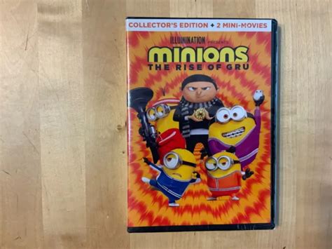 Minions The Rise Of Gru Dvd Collectors Edition New Steve Carell Pierre Coffin 720 Picclick