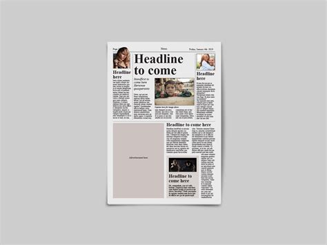 The word tabloid when referring to newspaper sizes comes from the style of journalism known as. Tabloid Newspaper Template By Dene Studios | TheHungryJPEG.com