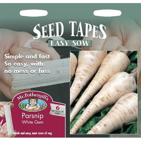 Parsnip White Gem Seed Tape Mr Fothergills Bridgend Garden Centre
