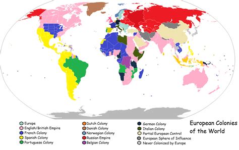 European Colonies of the World : Maps