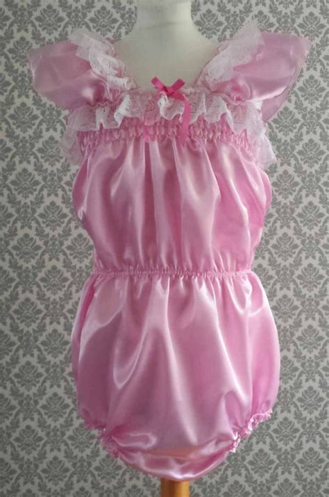 All Sizes 55gbp Adult Baby Sissy Skirted Satin Lace Knicker Etsy