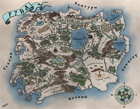 [Region map] Hello everybody! It's my first fantasy map (and my first