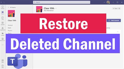 How To Restore Deleted Channels In Microsoft Teams Recover Deleted