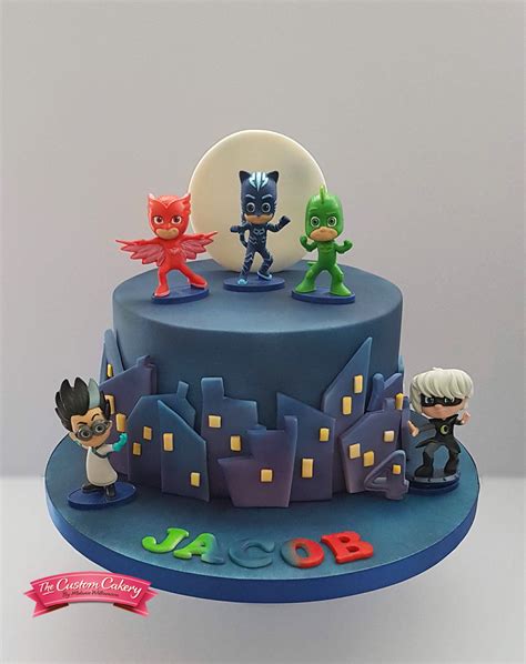 1 photo · créé par fatma fakhet. PJ Masks Cake www.facebook.com/doncastercustomcakery ...