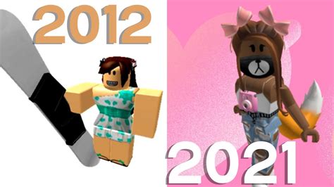 The Evolution Of My Roblox Avatar 2012 2021 Youtube