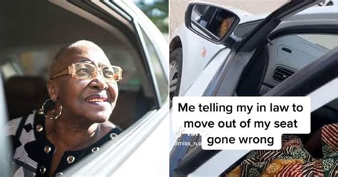 sa woman trying to get mother in law to move from bae s front car seat embarrassed mzansi
