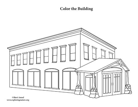 Building Office Coloring Page